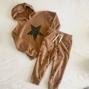 Little Co hoodie and sweatpant set 3/4T